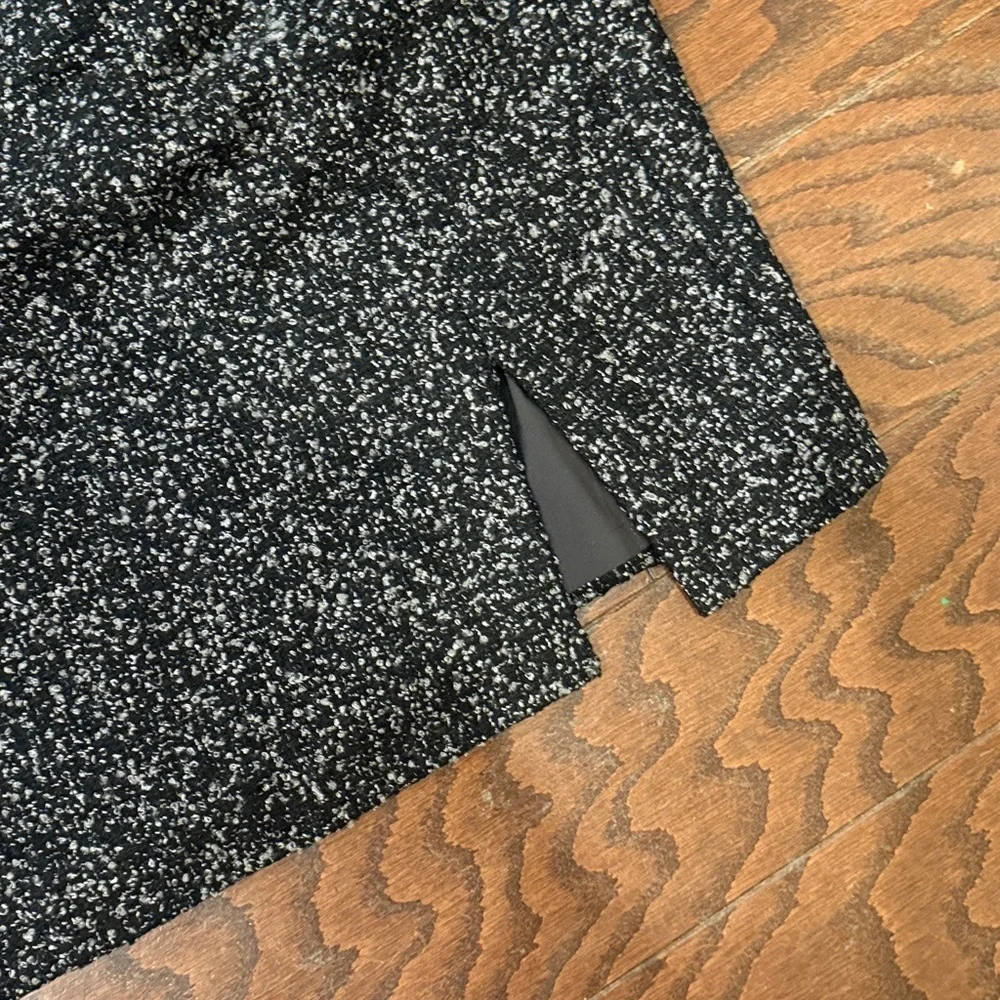 Rebecca Taylor black/grey wool blend pencil skirt, size 8